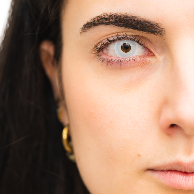 Lentillas fantasía White Out (2 uds)